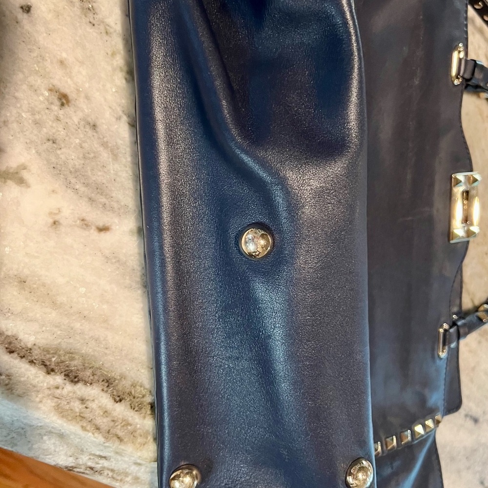 Valentino Women's Blue Studded Bag - Picture 12 of 12